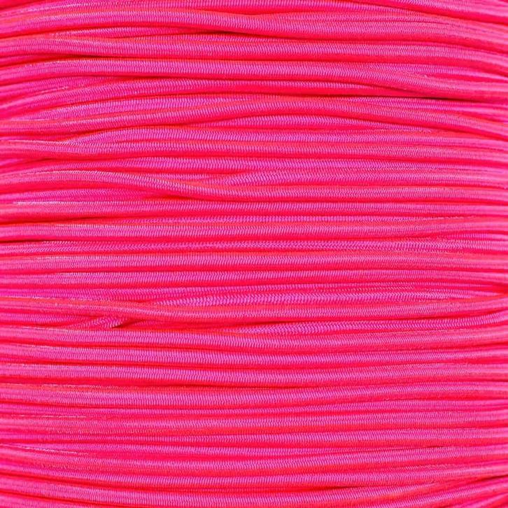 3mm Elastisch Touw - Neon roze - 50 meter op rol, Hobby en Vrije tijd, Overige Hobby en Vrije tijd, Nieuw, Ophalen of Verzenden