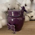 Kleine urn met Vlinders in 3 kleuren leverbaar inhoud 200ml, Nieuw