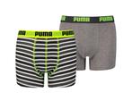 Puma - Boys Basic Boxer Printed Stripes 2P - 140, Kleding | Heren, Ondergoed