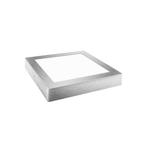 LED plafondlamp - 12cm - opbouw vierkant - Warm wit - zilver, Huis en Inrichting, Lampen | Plafondlampen, Nieuw, Ophalen of Verzenden