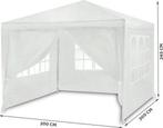 Luxe partytent - 3x3 meter - met wand & dakbekleding - wit, Ophalen of Verzenden, Nieuw