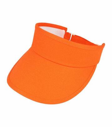 Zonneklep - Stevige klep verstelbaar onesize - Fel oranje beschikbaar voor biedingen