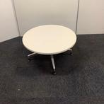 Herman Miller ronde design tafel, Ø 80 cm, wit blad - grijze, Huis en Inrichting, Gebruikt, Ophalen of Verzenden