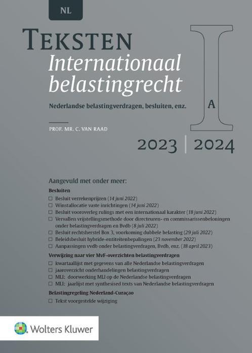 Teksten Internationaal belastingrecht 20232024 9789013172737, Boeken, Studieboeken en Cursussen, Zo goed als nieuw, Verzenden