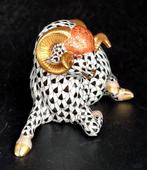 Herend - Figuur - 1.Wahl! Figur Fischnetz Muster Widder -, Antiek en Kunst, Antiek | Glas en Kristal