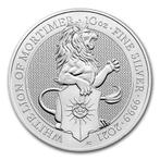 Queens Beast White Lion of Mortimer - 10 oz 2021, Verzenden, Losse munt, Zilver