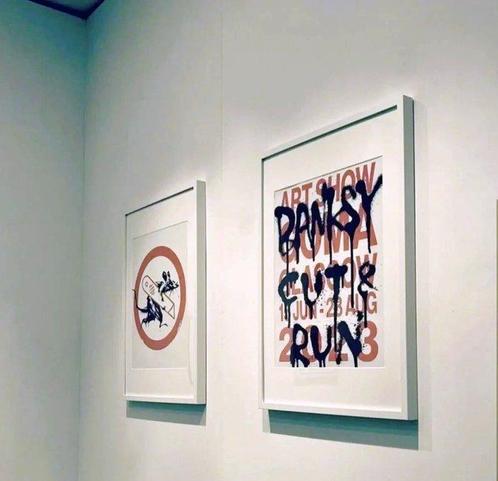 Banksy (1974) - Cut and Run Glasgow (posters set), Antiek en Kunst, Kunst | Schilderijen | Modern