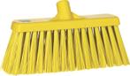 Vikan bezem 30 cm geel harde vezel, Verzenden