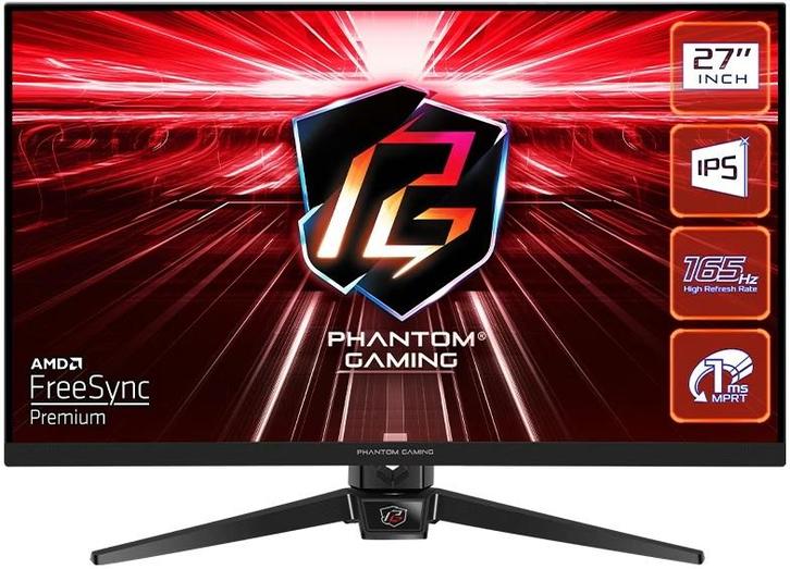 Asrock 27 inch Gaming monitor 1ms 165HZ AMD Free Sync +...., Computers en Software, Monitoren
