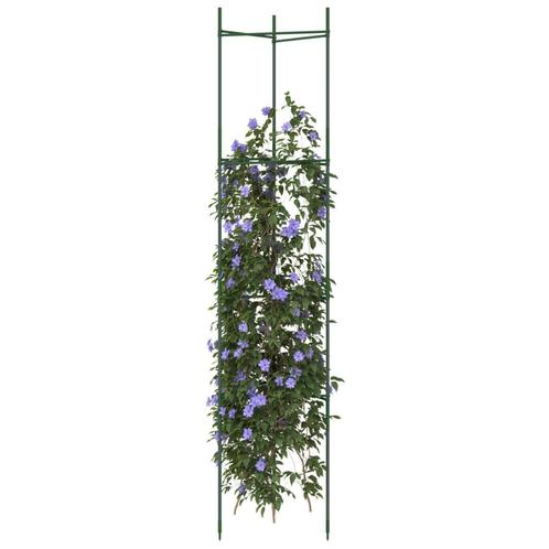 vidaXL Tomatenkooi 6 st 154 cm staal en polypropeen, Tuin en Terras, Overige Tuin en Terras, Nieuw, Verzenden