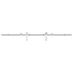Schuifdeurset 200cm RVS - Retourdeal! 47% Korting, Doe-het-zelf en Verbouw, Deuren en Horren, 100 tot 120 cm, Binnendeur, Nieuw