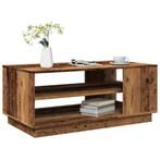 vidaXL Salontafel 102x55x43 cm bewerkt hout oud houtkleurig, Verzenden, Nieuw, Overige houtsoorten, 100 tot 150 cm