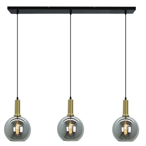 Design hanglamp grijs, Giada, 3L, Huis en Inrichting, Lampen | Hanglampen, Nieuw, Glas, 75 cm of meer, Ophalen of Verzenden