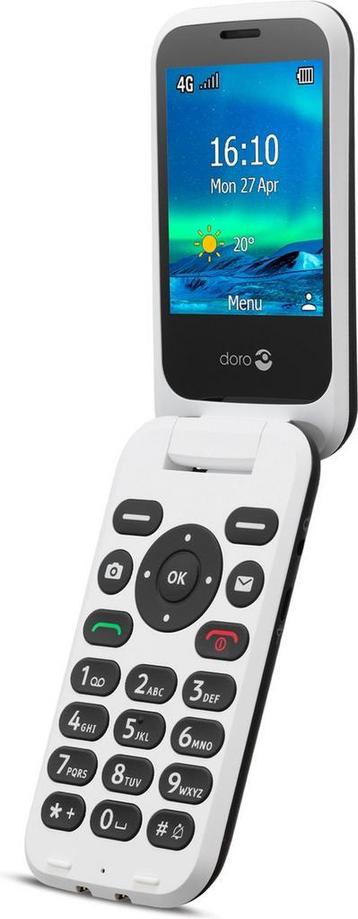 Doro 6820 Eenvoudige Klaptelefoon - Zwart beschikbaar voor biedingen