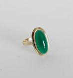 Zonder Minimumprijs - Ring - 8 karaat Geel goud - Groene, Sieraden, Tassen en Uiterlijk, Nieuw