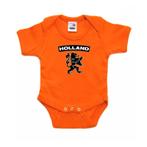 Oranje Holland rompertje met zwarte leeuw voor babies - Or..
