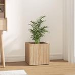 vidaXL Plantenbak 40x40x40 cm bewerkt hout sonoma eiken, Tuin en Terras, Bloembakken en Plantenbakken, Verzenden, Minder dan 60 cm