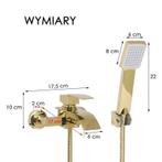 Badkamer Set Goud | 15cm | Laatste Stuks!, Ophalen of Verzenden, Nieuw, Met bad