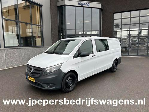 Zakelijke Lease |  Mercedes-Benz Vito 114 CDI Extra Lang D.C, Auto's, Bestelauto's, Onderhoudsboekje, Lease, Zwart, Handgeschakeld