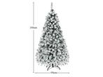 Coast 180 cm kerstboom met sneeuwpremium PVC -naalden met, Verzenden, Nieuw