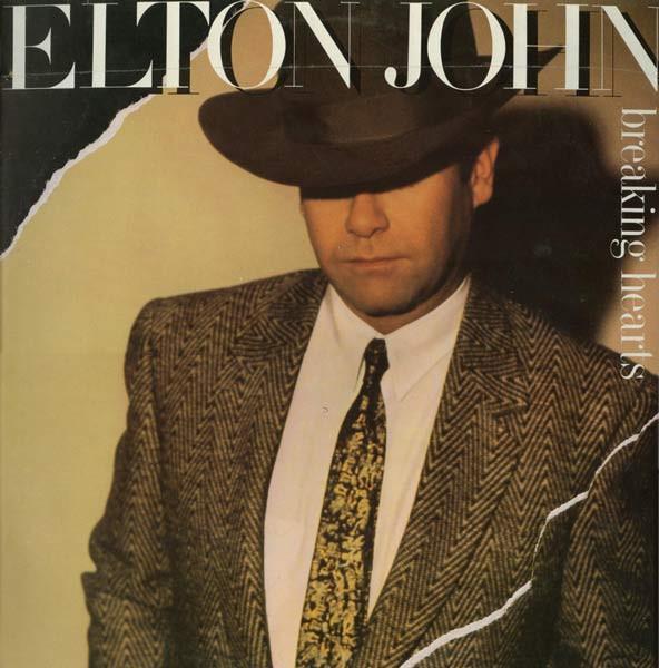 LP gebruikt - Elton John - Breaking Hearts, Cd's en Dvd's, Vinyl | Pop, Zo goed als nieuw, Verzenden