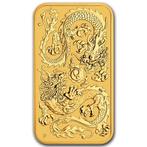 Gouden Rectangle Dragon 1 oz 2020 muntbaar, Postzegels en Munten, Verzenden, Losse munt, Goud