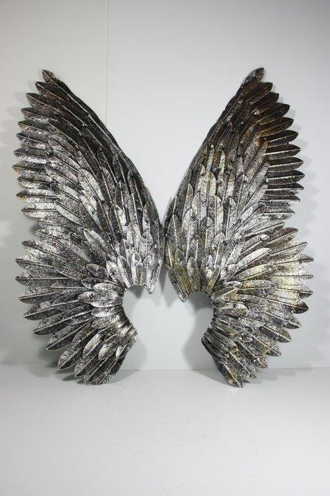 Decoratief ornament - PAIR OF LARGE ANGEL WINGS - 80CM -, Antiek en Kunst, Kunst | Designobjecten
