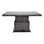 Loungetafel verstelbaar Soho Forte 130x75 cm - antraciet, Ophalen of Verzenden, Nieuw, Zwart