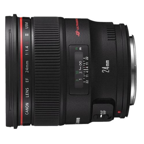 Canon EF 24mm f/1.4L USM II objectief - Tweedehands, Audio, Tv en Foto, Fotografie | Lenzen en Objectieven, Groothoeklens, Gebruikt
