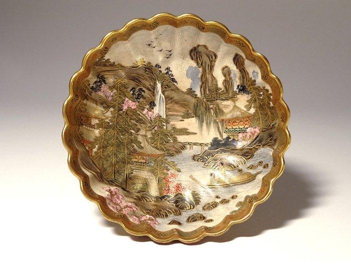 Kom - Very fine satsuma bowl with landscape design, marked -, Antiek en Kunst, Antiek | Overige Antiek