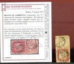 Italiaanse oude staten - Sardinië 1855/1859 - Geefranceerd, Postzegels en Munten, Gestempeld