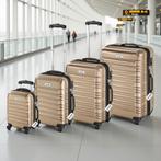 Kofferset Mila 4-delig met bagageweger en bagagelabels - cha, Verzenden, Nieuw