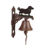 A PAIR OF CAST IRON DACHSHUND BELLS (Beeldjes - Decoratie), Verzenden