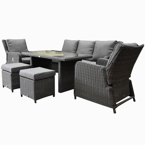 Bilbao premium stoel bank loungeset verstelbaar 6 delig, Tuin en Terras, Tuinsets en Loungesets, Nieuw, Wicker, Ophalen of Verzenden