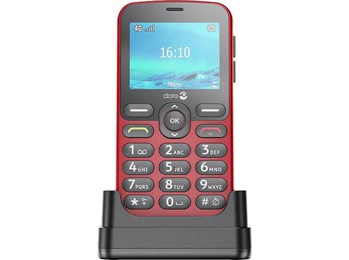 Doro -  1880 4g Eenvoudige Gsm -  - Rood, Telecommunicatie, Mobiele telefoons | Overige merken, Zonder abonnement, Klassiek of Candybar