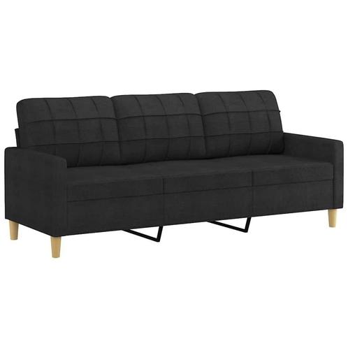 Zwarte 3-zits Bank 180cm - Tweedekansje - Comfortabel!, Huis en Inrichting, Banken | Bankstellen, 150 tot 200 cm, 75 tot 100 cm