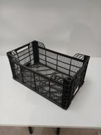 Zwarte kunststof agrikrat 500x300x240 mm, geperforeerd,, Ophalen of Verzenden