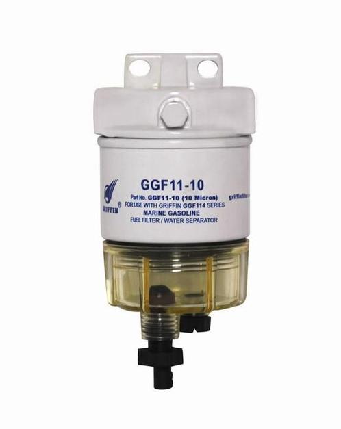 Brandstof Waterafscheider 114L/u Griffin GGF114 - 1/4 NPTF (, Watersport en Boten, Bootonderdelen, Motor en Techniek, Nieuw, Zeilboot of Motorboot
