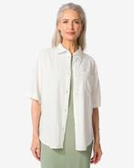 HEMA Damesblouse Lizzy met linnen wit, Verzenden, Nieuw