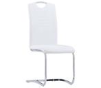 Eetkamerstoelen Wit Kunstleer - Retourdeal - 51% Korting!, Ophalen of Verzenden, Nieuw, Wit, Twee