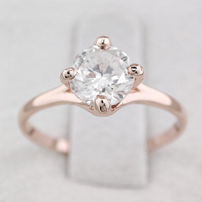 Zonder minimumprijs - Ring - 14 karaat Roségoud - 1.01ct., Sieraden, Tassen en Uiterlijk, Ringen