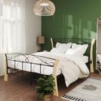 vidaXL Bedframe metaal zwart 120x200 cm, Verzenden, Zwart, Nieuw, Twijfelaar