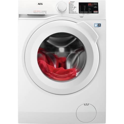 AEG LF62CW84 - Wasmachine - 8 kg - 1400 tpm - ProSense &, Witgoed en Apparatuur, Wasmachines, Voorlader, 85 tot 90 cm, Ophalen of Verzenden