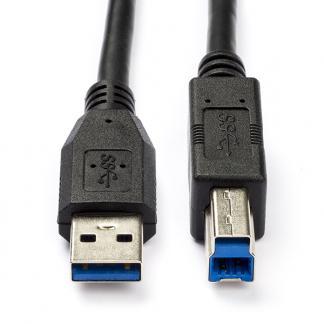 USB A naar USB B kabel | 1 meter | USB 3.0 (100% koper), Computers en Software, Pc- en Netwerkkabels, Nieuw, Verzenden