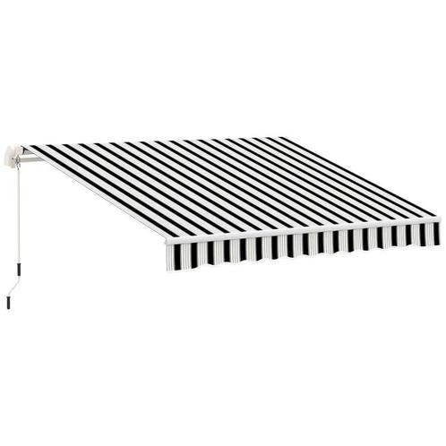 TRUUSK Outsunny Balkonmarkise, 3,95 x 2,45 x 3,50 m, UV-best, Tuin en Terras, Parasols, Nieuw, Verzenden