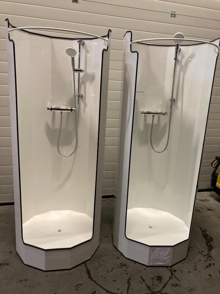 Te huur mobiele nooddouche / verbouwingsdouche, Doe-het-zelf en Verbouw, Sanitair, Douche, Gebruikt, Rvs