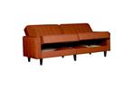 Sofabed Lisboa - Oranje - 214x85x90 cm, Verzenden, Nieuw