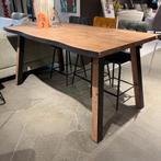 Carreras Bartafel 180x100 Bruin met Zwart - Henders & Hazel, Huis en Inrichting, Tafels | Eettafels, Nieuw, 150 tot 200 cm, Industrieel