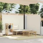 vidaXL Windscherm uittrekbaar 140x1000 cm crème, Verzenden, Nieuw