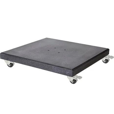 AVH parasolvoet 120 kg met 4 wielen donker zwart graniet, Tuin en Terras, Parasols, Nieuw, Ophalen of Verzenden